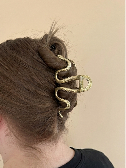 Gold Snake hårklämma