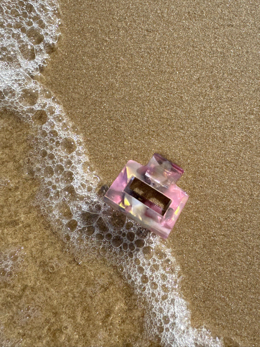Pink Marble hårklämma